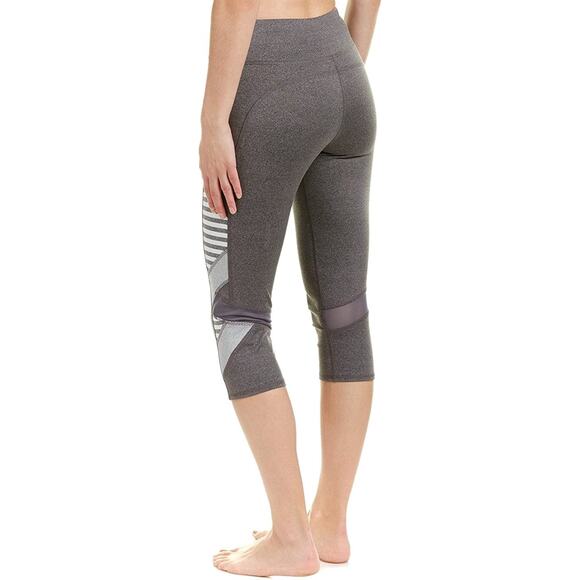 SPLENDID NWT Activewear Yoga Striped Cross Panel Capri Leggings Size XS - Picture 3 of 9